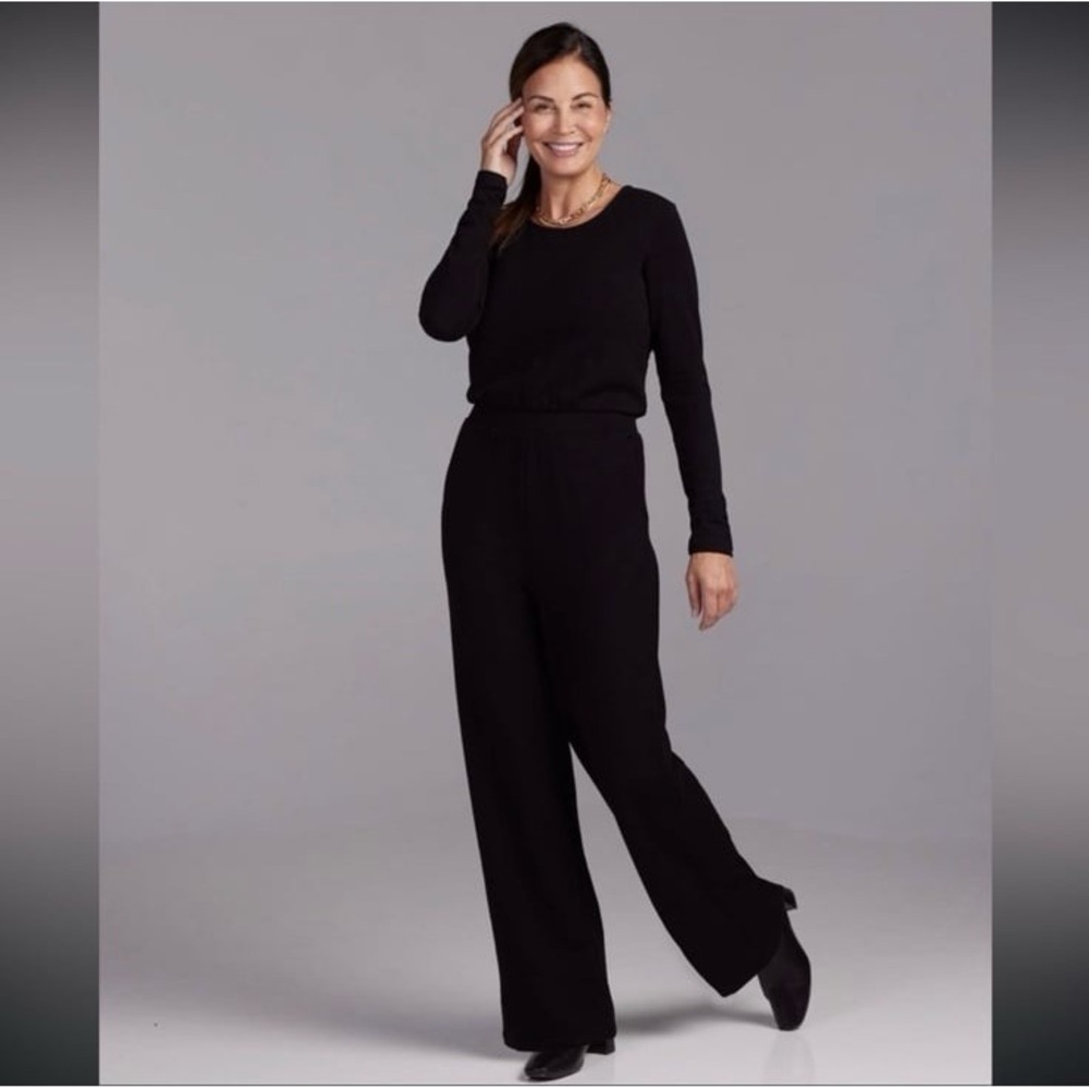 WOOLX Black‎ Rilynn Merino Wool Stretch Spandex Jumpsuit One-Piece romper small